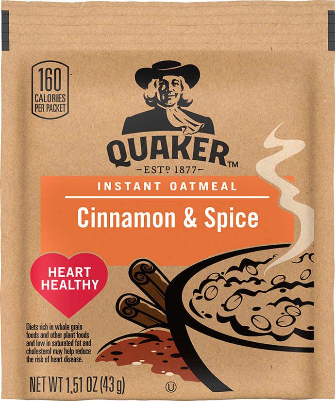 Quaker® Instant Oatmeal Cinnamon Spice 1.51oz. PepsiCo School